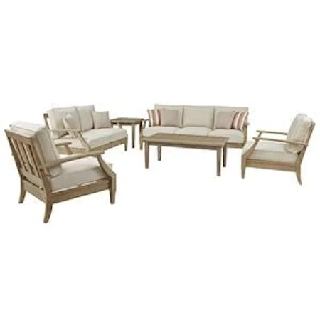 Sofa, Loveseat and 2 Lounge Chairs Set